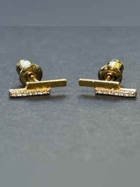 Cala Studs in Gold by Rudiment